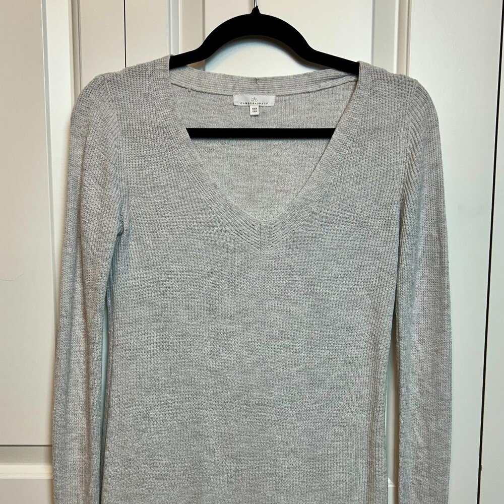 Camber & Grace Ivory Grey Knit Sweater XXS
